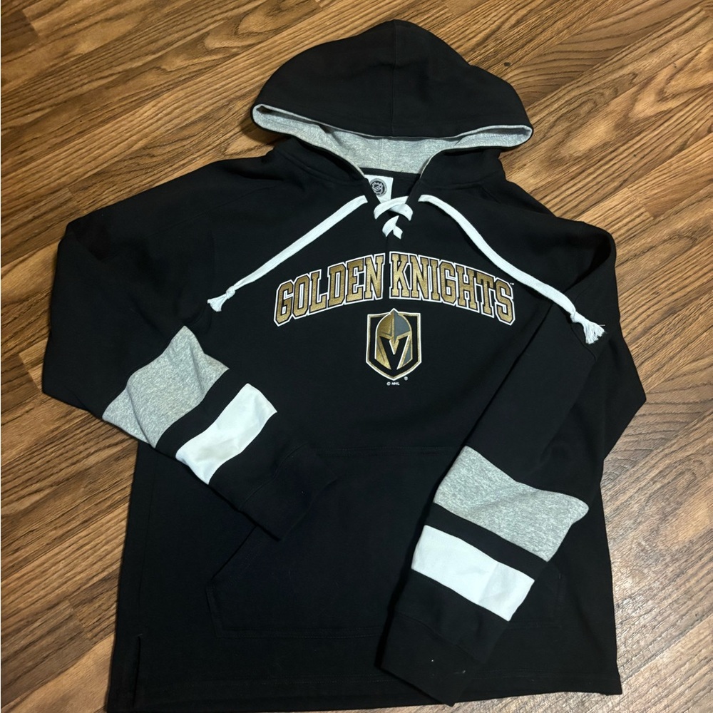 NHL Black & Gold Vegas Golden Knights PullOver Sweatshirt Hoodie Medium